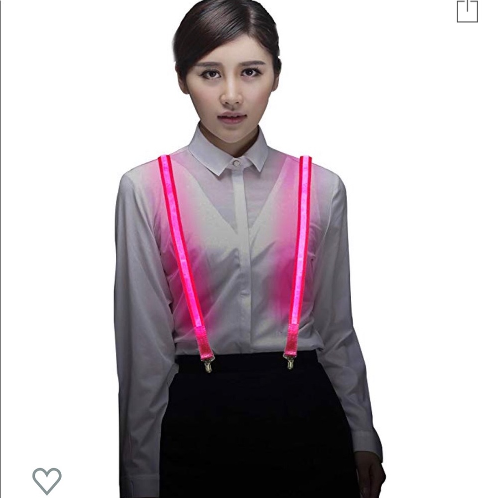 Pink LED Suspenders New out of box, never worn